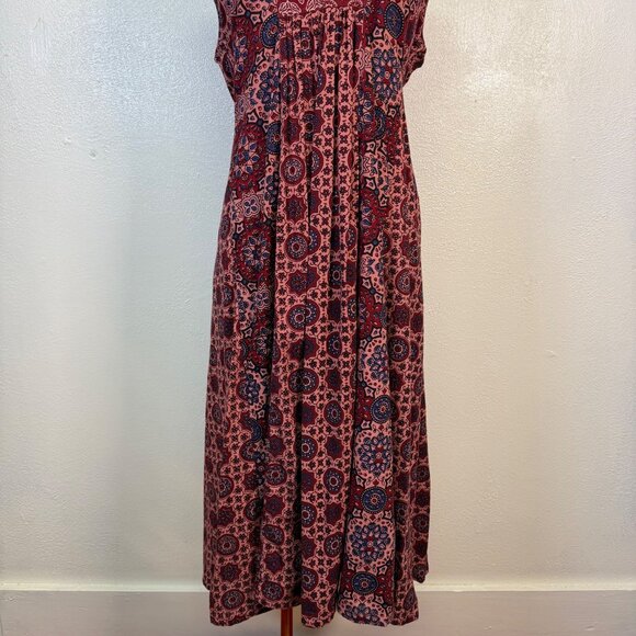 April Cornell Women's Sleeveless Floral Maxi Dress Large Bohemian Country - Picture 10 of 12